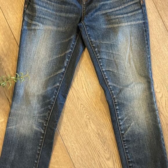 MADEWELL THE SKINNY SKINNY HAND DISTRESSED JEANS SIZE 26 EEEUC - Picture 4 of 7